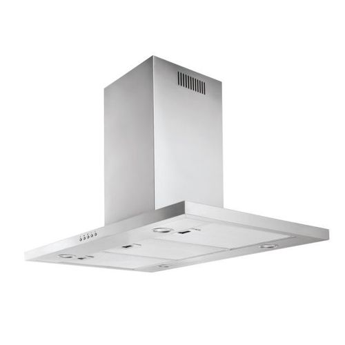 Abzugshauben, Insel, Freistehend traditionell, Edelstahl, LED