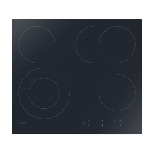 Kochfelder, Elektrisch, 4 Kochzonen, Schwarz, Vetroceramic