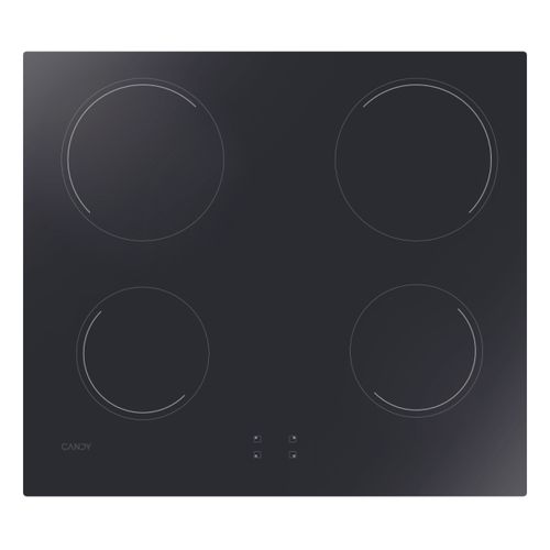 Kochfelder, Elektrisch, 4 Kochzonen, Schwarz, Vetroceramic