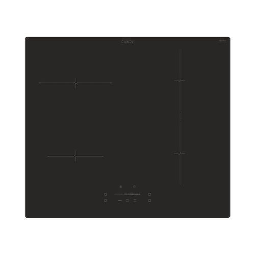 Kochfelder, Induktion, 4 Kochzonen, Schwarz, Vetroceramic